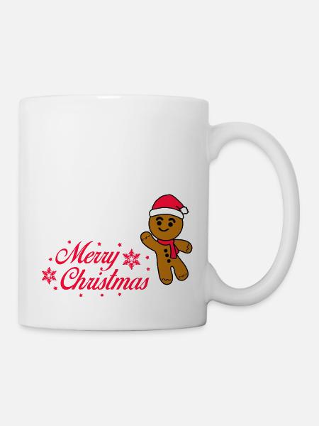 Lebkuchenmann - Tasse - Weiß