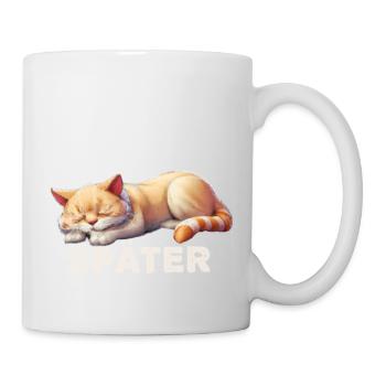 Chat endormi, je le ferai plus tard - Mug blanc - blanc - Droite