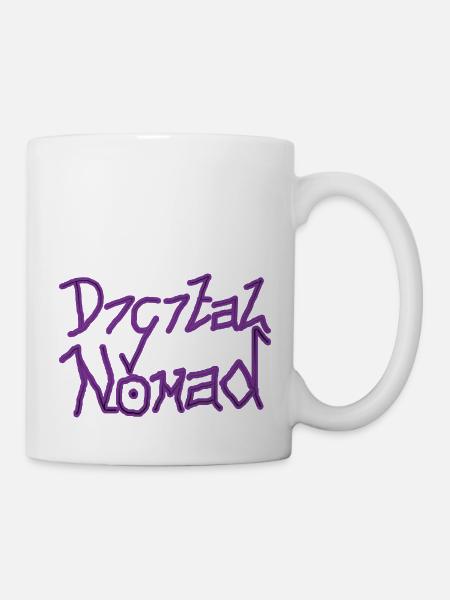 Digital Noobmad Design - Purple - Mug - white
