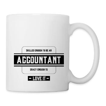 Crazy Accountant - Accountant Funny Gift - Mug - white - Right