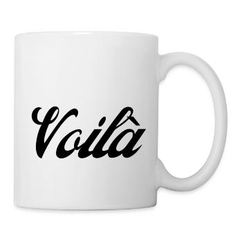 Voilà idee cadeau - Mug blanc - blanc - Droite
