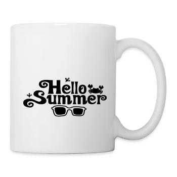 Hello Summer - Tasse - Weiß - Rechts