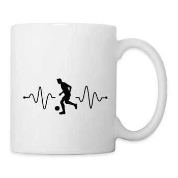 Fußball Football - Mug blanc - blanc - Droite
