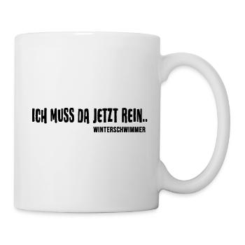 Eisbader "Winterschwimmer abgehärtet" Eisbad - Tasse - Weiß - Rechts