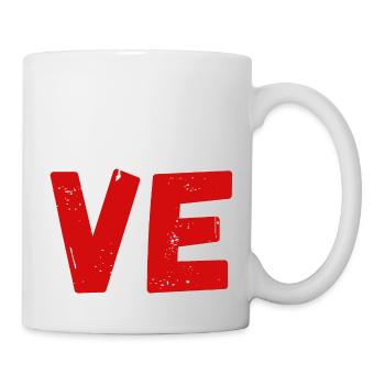 Liebe passendes T-Shirt Paar - Tasse - Weiß - Rechts