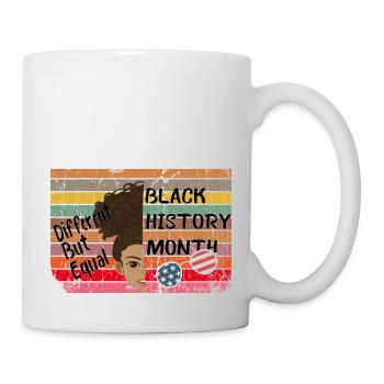 African/American Black History Month,Different but - Tasse - Weiß - Rechts