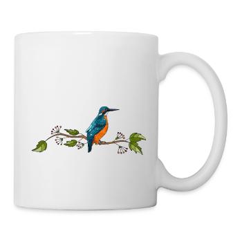 Oiseau - Mug blanc - blanc - Droite