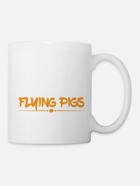 On m’a dit qu’il y aurait des cochons volants 12 - Mug blanc - blanc