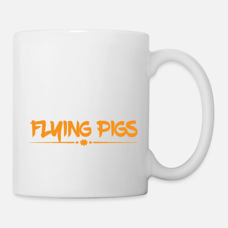 On m’a dit qu’il y aurait des cochons volants 12 - Mug blanc - blanc
