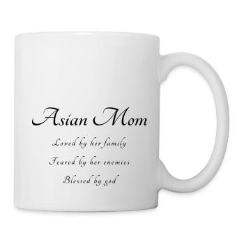 Asiatische Mama Spruch - Tasse - Weiß - Rechts