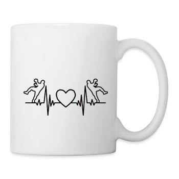 Handball Handballverein Handballer Handballspieler - Tasse - Weiß - Rechts