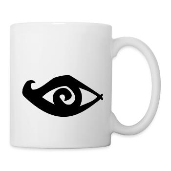| des yeux Symbole | Œil qui voit tout| Égyptien - Mug blanc - blanc - Droite