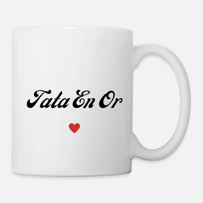 tata en or - Mug blanc - blanc