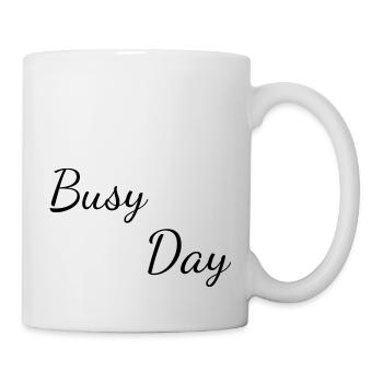 Busy day - Mug blanc - blanc - Droite