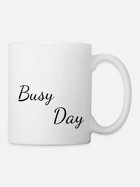 Busy day - Mug blanc - blanc