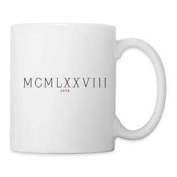 Roman numeral Year of birth Made in 1978 - Mug - white - Right