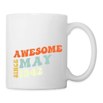 Groovy 81 Years Old Awesome Since May 1942 81st - Mug - white - Right