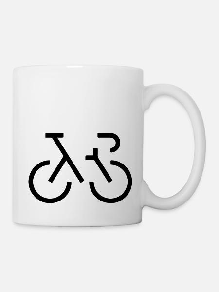 Biking Running Marathon Triathlon Fahrrad - Tasse - Weiß