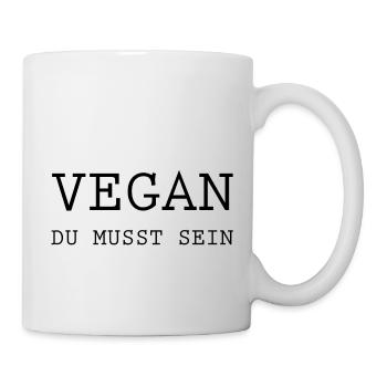 Vegan Veggie - Tasse - Weiß - Rechts
