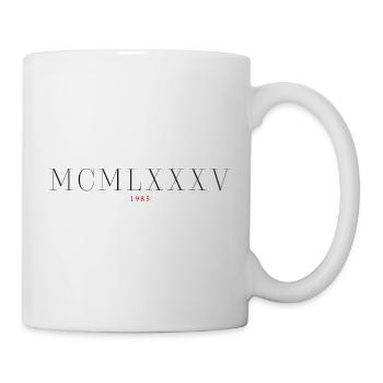 Roman numeral Year of birth Made in 1985 - Mug - white - Right