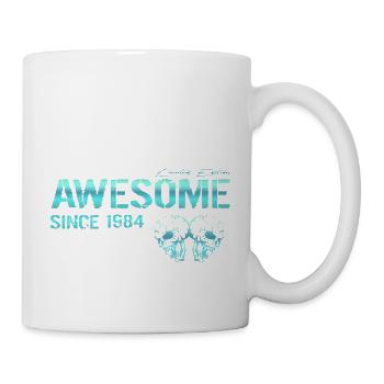 Awesome since 1984 Geschenk - Tasse - Weiß - Rechts
