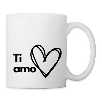 Ti amo - Tasse - Weiß - Rechts