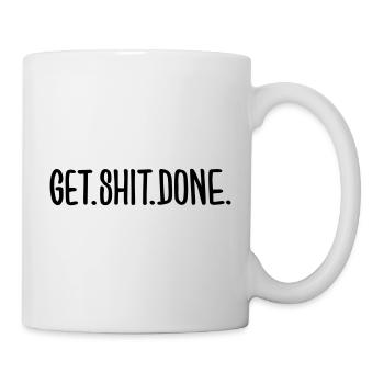Faites de la merde - Mug blanc - blanc - Droite