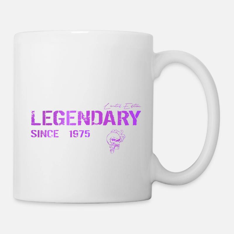 Legendary since 1975 Geschenk - Tasse - Weiß