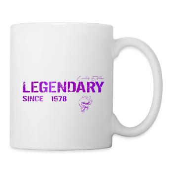 Legendary since 1978 Geschenk - Tasse - Weiß - Rechts