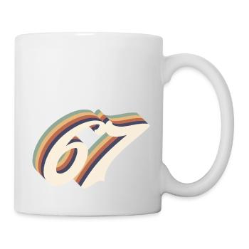 Vintage 67th Anniversary - Tasse - Weiß - Rechts