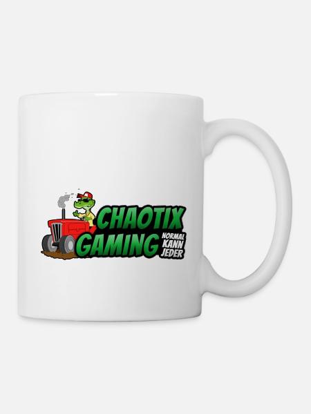 ChaotiX Traktor Logo - Tasse - Weiß
