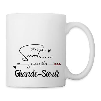 Je vais être grande sœur - Mug blanc - blanc - Droite