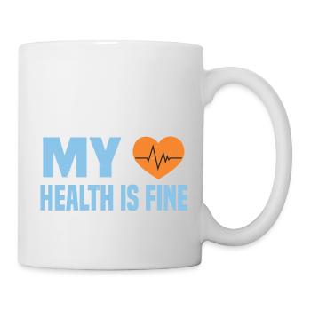 MEINER GESUNDHEIT GEHT ES GUT - Tasse - Weiß - Rechts