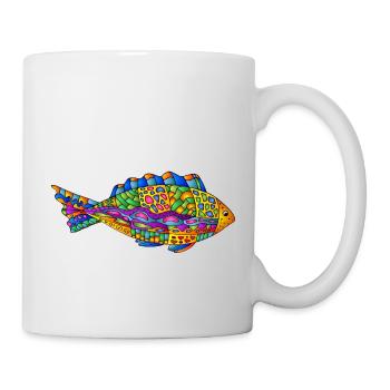 Fisch - Tasse - Weiß - Rechts