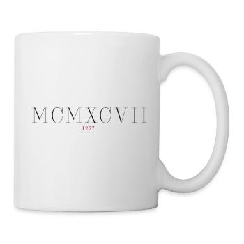 Chiffre romain Année de naissance Fait en 1997 - Mug blanc - blanc - Droite