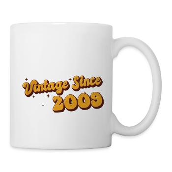 Vintage since 2009 14 Years Old - Groovy 14th - Mug - white - Right