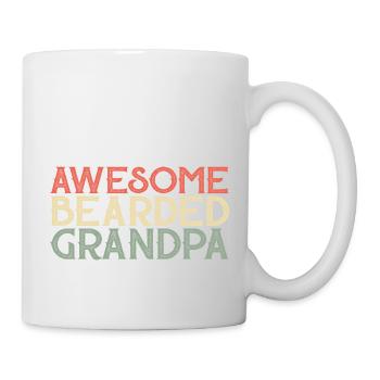 Super grand-père barbu - Mug blanc - blanc - Droite