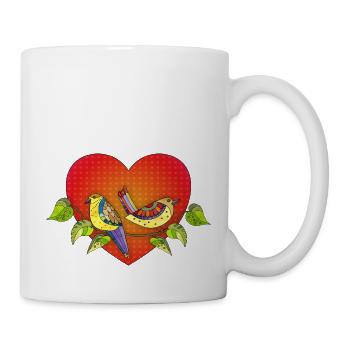Oiseaux - Mug blanc - blanc - Droite