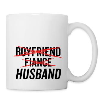 Boyfriend Fiancé Husband - Mug - white - Right