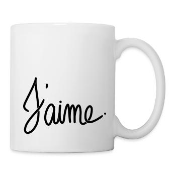 J'aime - Mug blanc - blanc - Droite