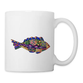 Poisson - Mug blanc - blanc - Droite