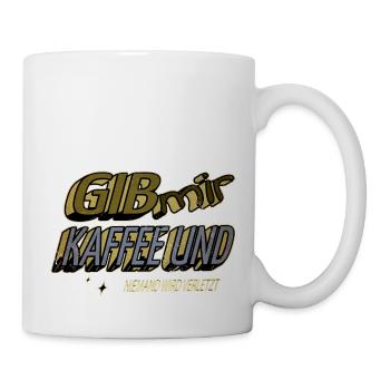 kaffeetasse arbeiten bürotasse statement müde - Tasse - Weiß - Rechts