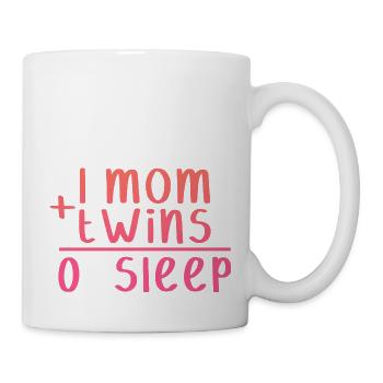 1 maman plus des jumeaux égale 0 sommeil 4 - Mug blanc - blanc - Droite