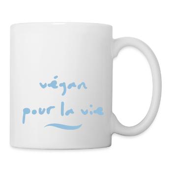 végan pour la vie - Mug blanc - blanc - Droite