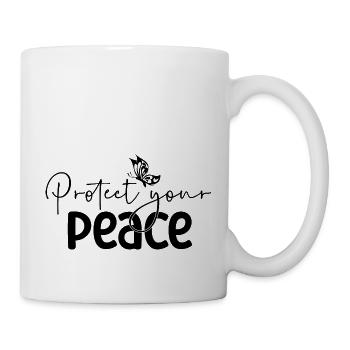 Protect your Peace - Tasse - Weiß - Rechts