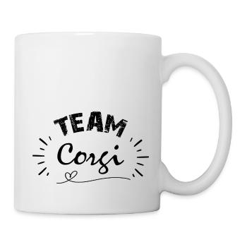 Team corgi, idée cadeau pour ami des chiens - Mug blanc - blanc - Droite