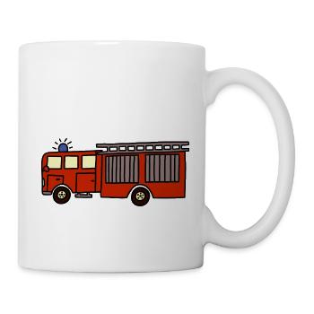 Fire Brigade Car - Mug - white - Right