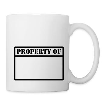 Property Of: (black) - Mug - white - Right