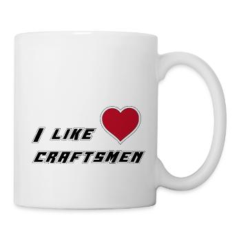 I like craftsmen - Tasse - Weiß - Rechts