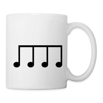 Achtelnote Symbol zum personalisieren - Tasse - Weiß - Rechts